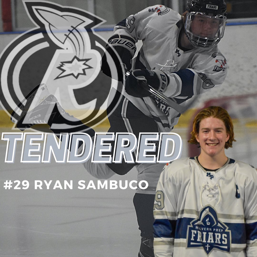 MPIceHockey's tweet photo. Congrats to @RyanSambuco29 on signing his tender agreement with the New Jersey Rockets of the NCDC.  @NJRocketsJunior 
Looking forward to all the good things to come. Keep working! https://t.co/SgidXVJsOW