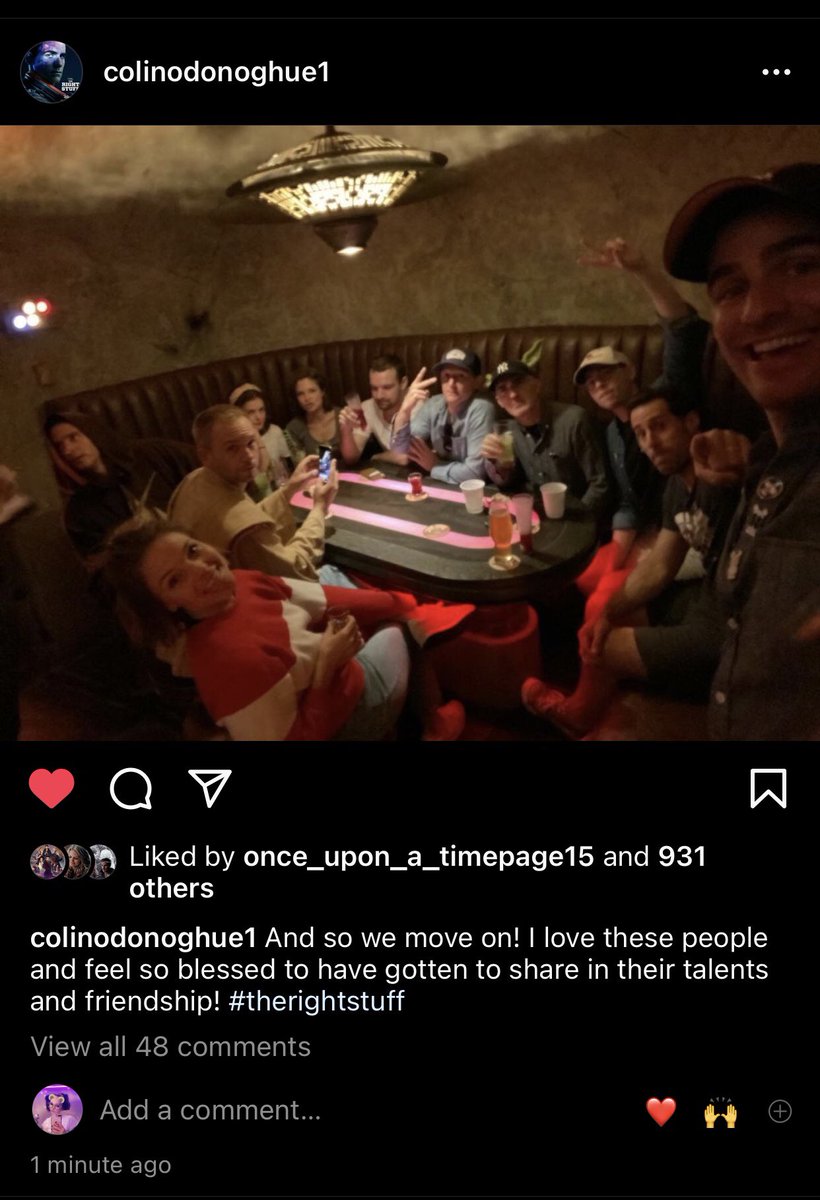 MusicVibes28's tweet photo. Colin posted on insta not long ago. The first pic he deleted and changed it to a different which is the 2nd pic. But thought to show you all xxx #therigtstuff #disneyplus #savetherightstuff ☹️❤️🙂✨xx https://t.co/O0BAfRxdIG
