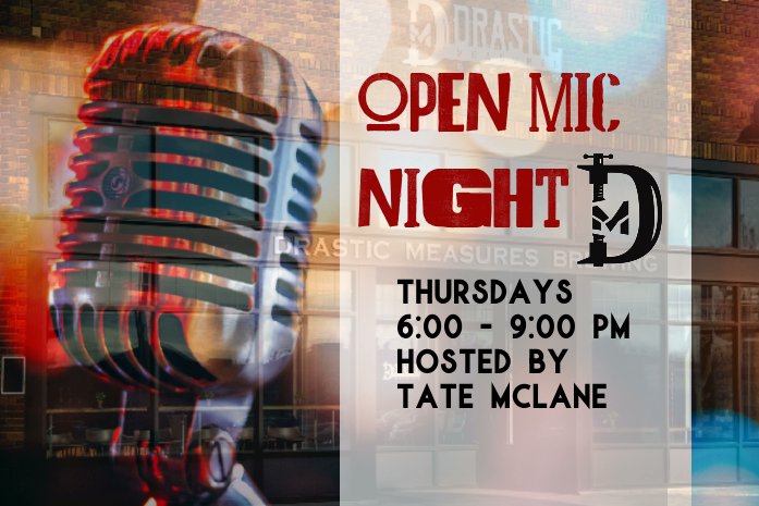 Always a good time- so stop by
and sign up or just sip some brews &amp; listen!
#openmic #drasticbeer #WadenaMN #mnbrewery