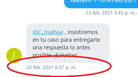 C_malhue's tweet photo. @FalabellaAyuda @SERNAC  menos mal que están insistiendo en el caso ...hoy 15 de abril y nada... voy para el año y mi plata no ha sido devuelta... que nefasto falabella https://t.co/EL4w5ktUW7