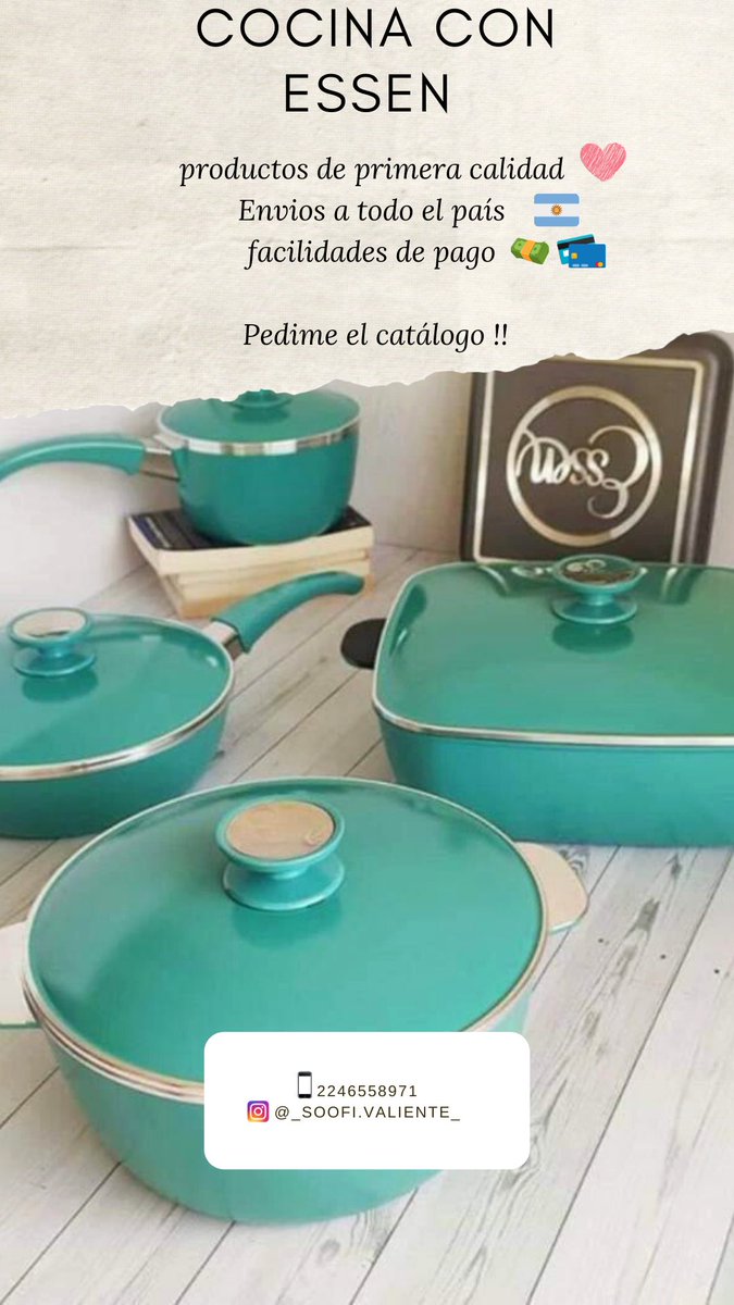 SofiiValiente5's tweet photo. Hola ! Como estan ? ❣️
Estoy emprendiendo con la marca Essen 🥘
Todos sabemos la calidad de sus productos, los beneficios que tienen y que duran para toda la vida 🙌🏼

♥️ Tu consulta no molesta para nada

Si me ayudan dando RT se los agradezco ☺️ https://t.co/aCqgqlMEpQ
