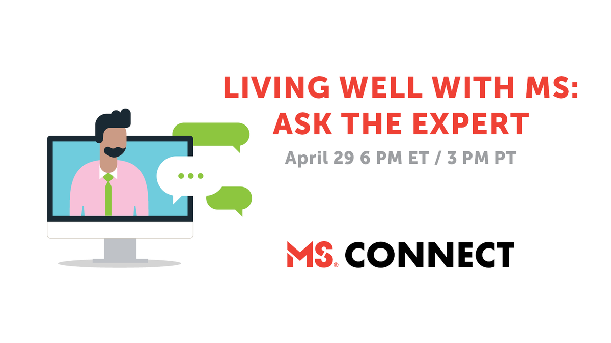MSCanOfficial's tweet photo. Are you interested in shaking up your wellness strategies? Experts in nutrition, physical activity and mental health will discuss "Living Well with MS" on April 29 at 6PM ET, part of #MSConnect, our free online conference. Learn more and register today: https://t.co/KCzpXO2jcm. https://t.co/IhRd1EOqbP