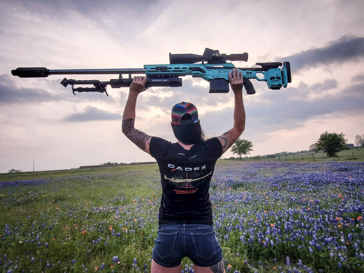Cadexdefence's tweet photo. Our Pro-Staff Lauren Davis having fun in the beautiful Texas Bluebonnets after a great day of practicing for her upcoming Clark’s Knob ELR match in Kansas!
#CDX #Cadex #CadexDefence #boltaction #sniperrifle #bluebonnets https://t.co/RbN7pqP994