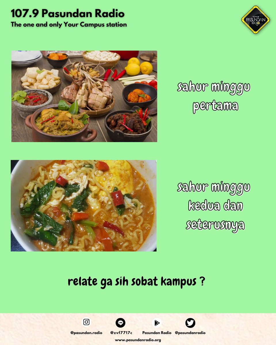 PasundanRadio's tweet photo. Lah kok mimin belum seminggu puasa udah rajin sahur makan mie yaa 😩😩 ada yang sama sobat kampus ?!
#pasrad #sahur #ramdhan https://t.co/in69zWQnyb
