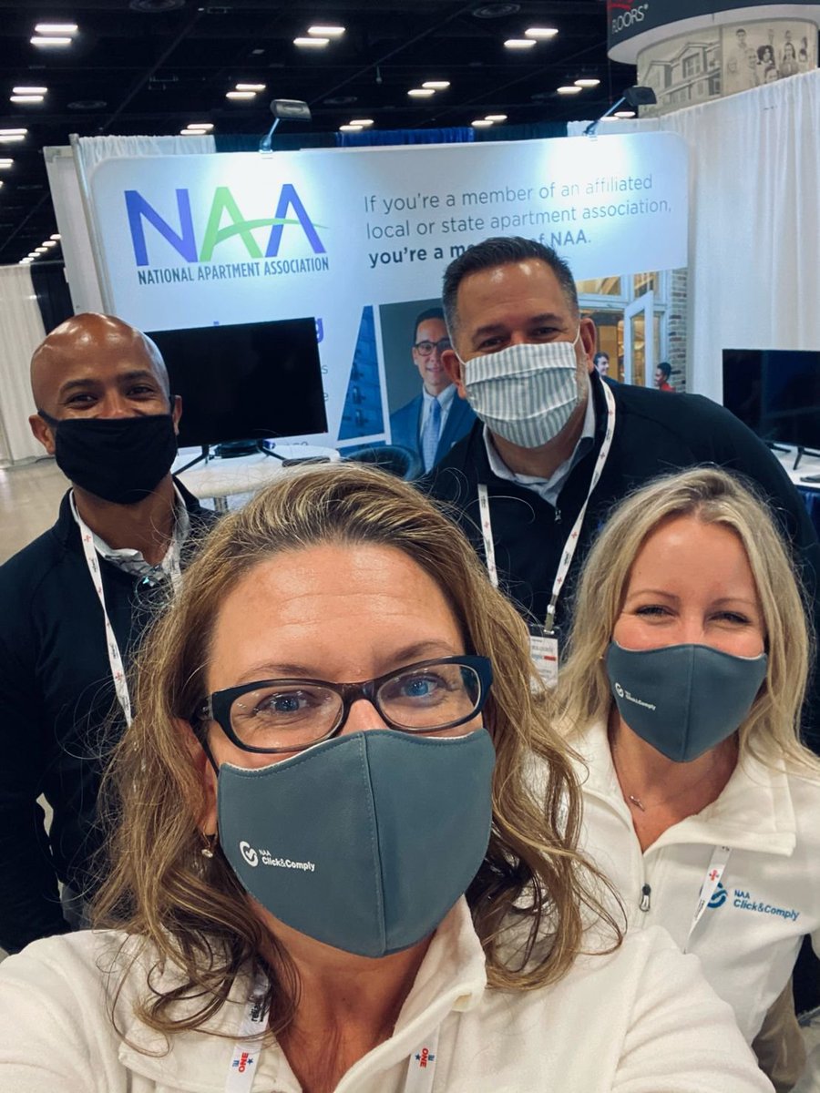 Even behind masks we are all smiles and ready to talk to you at #taa2021!  You can find us in the NAA Click & Comply Booth #643.

#reducerisk #prioritizemaintenance #increaseprofits #propertymanagement #proptech #realestatemanagement #riskmitigation