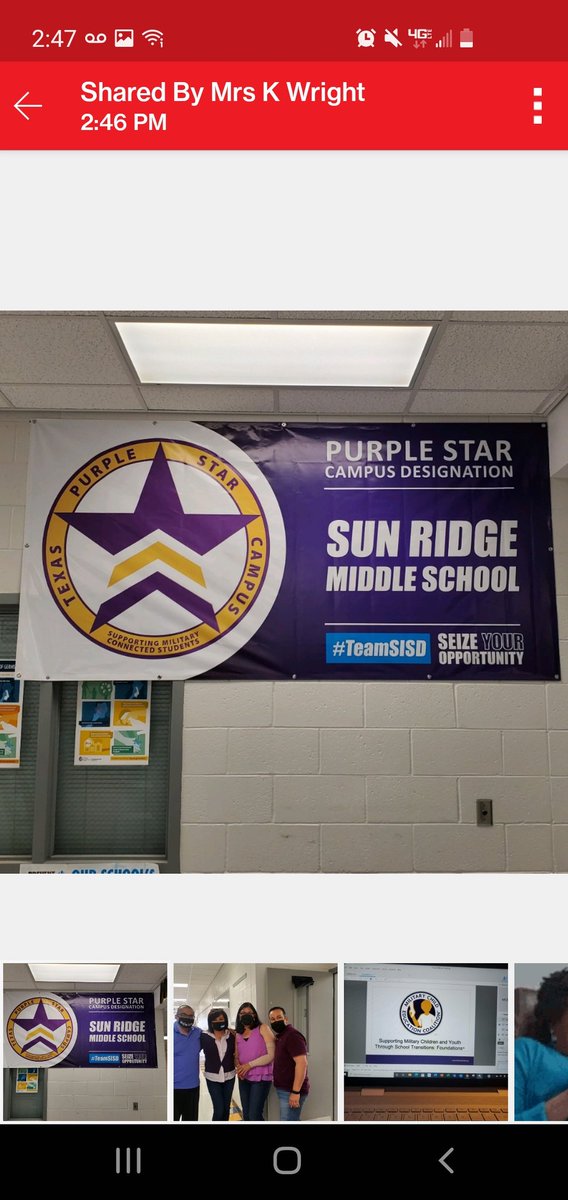 Supporting the #militarychild @SRidge_MS @KWright_SRMS @JAvalos_SRMS #purplestarcampus