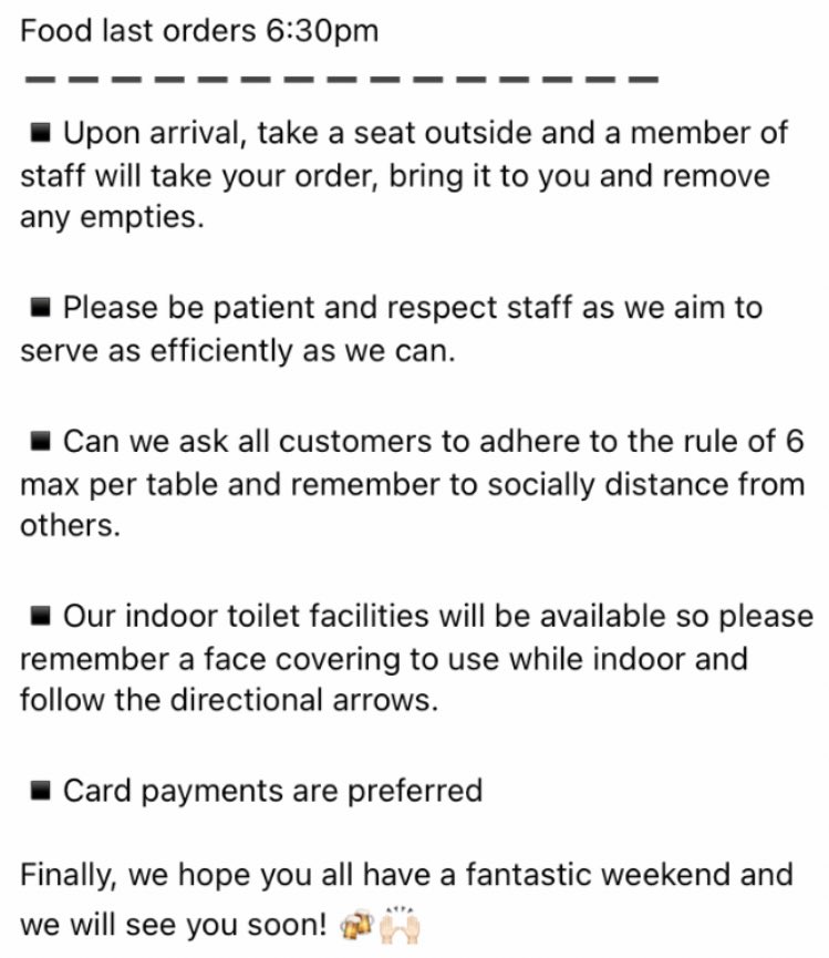 ‼️OPENING WEEKEND INFORMATION‼️