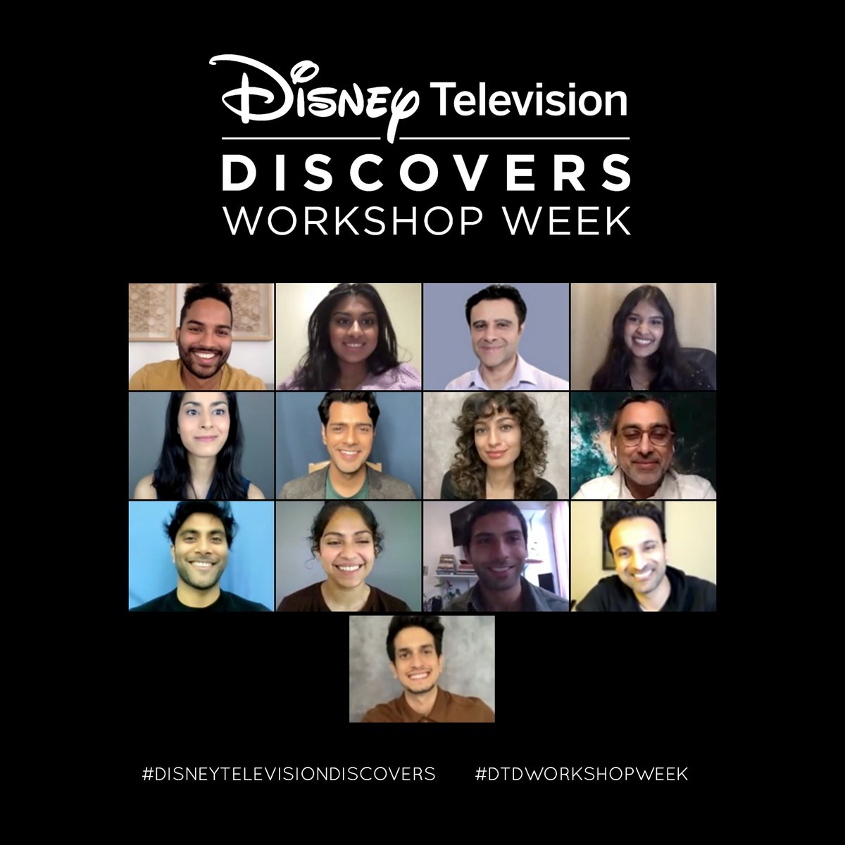 Our 2021 Disney Television Discovers: Workshop Week in New York continues with actors of SAMMA (South Asians in Media, Marketing and Entertainment Association). Thanks for joining remotely! #DisneyTelevisionDiscovers #DTDWorkshopWeek