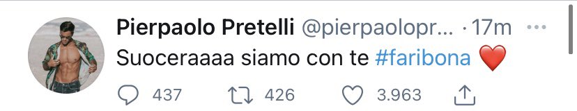 lozioalessandro's tweet photo. Ohana significa famiglia. 
Famiglia significa che nessuno viene abbandonato o dimenticato. 
#prelemi #isola #faribona (si, stasera sono in mood prelievo. Domani mi disintossico) https://t.co/RezWeldE0F