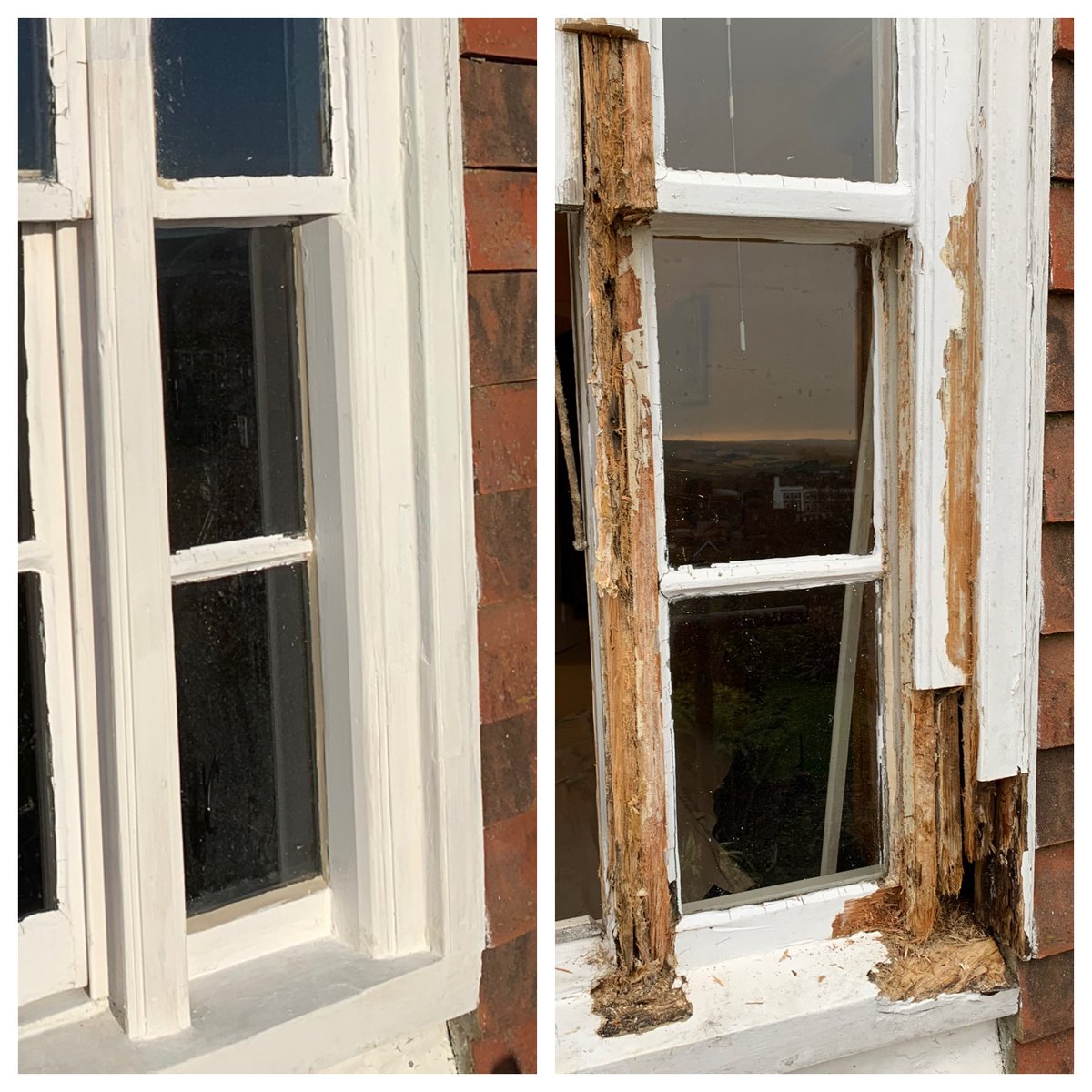all_things_sash's tweet image. I have to be honest, there was a point where I didn’t think I was going to be able to rebuild this window on a Grade 2 listed property in Lewes! Without Repair Care it wouldn’t have happened @repaircareuk #repairnotreplace #timberrepair #resinrepair #sashwindowrepair