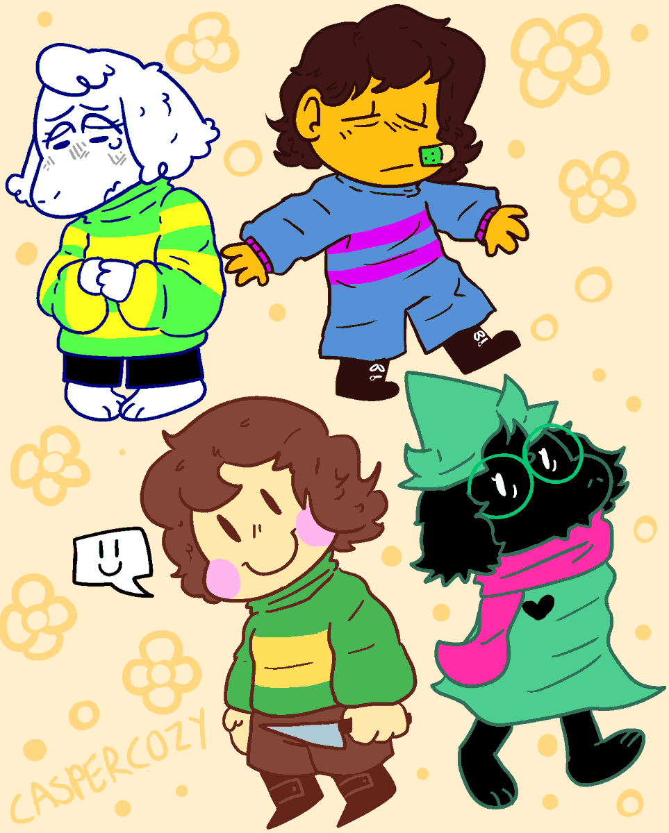 caspercozy's tweet photo. some random doodles of some kiddos
#deltrarune #undertale #fanart https://t.co/6wxdOCGWdu