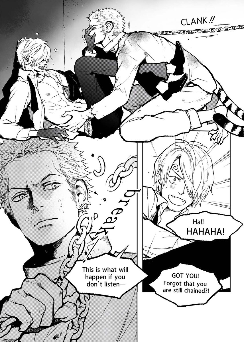 vovo2000_ZS's tweet photo. Zoro Sanji -Late Night Monsters Ⅱ 9~12
Tiger man🐯 or cat man🐱
Sorry wrong version , repost🤸‍♀️ https://t.co/2dXmbxqFVU