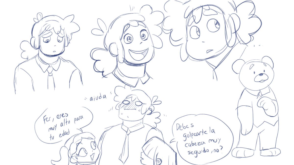 Algunos dibujitos más solo porque realmente me gustaron los diseños de estos personajes. #fnafhs 