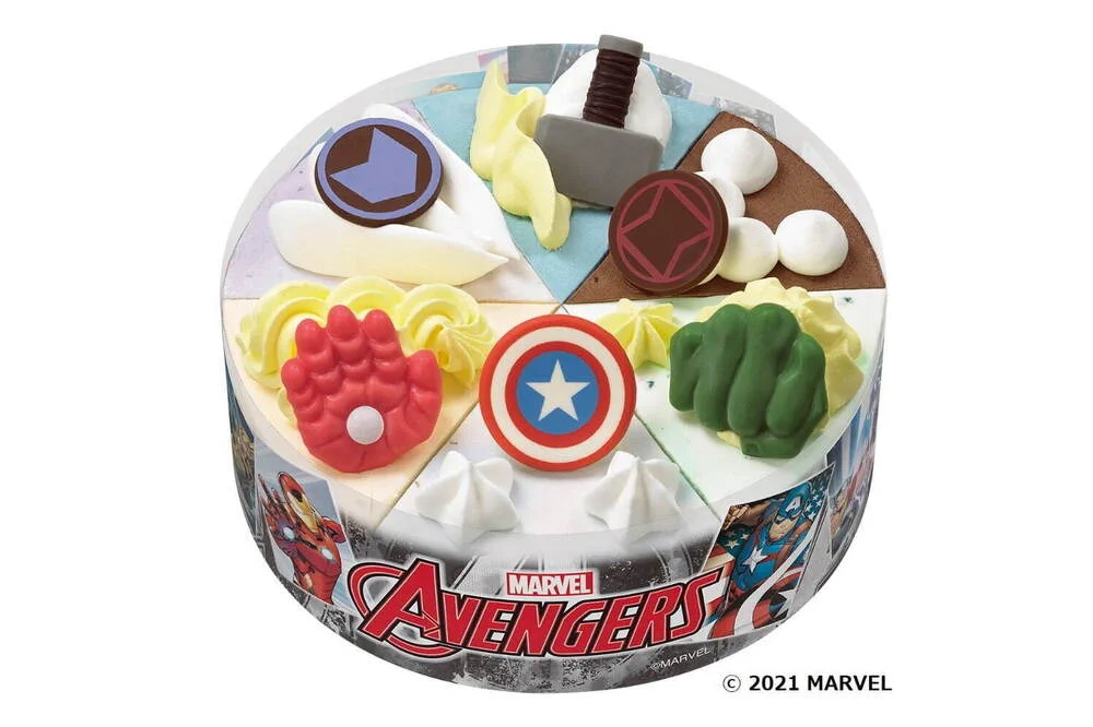 サーティワンアイスクリームからマーベル仕様の『マーベル アベンジャーズ / パレット6』が登場！キャプテン・アメリカなど6名をイメージしたケーキが可愛い！！