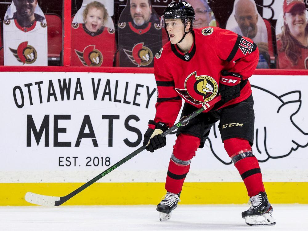 GARRIOCH Jacob Bernard Docker didn't have a whole lot of time to think about his NHL debut
