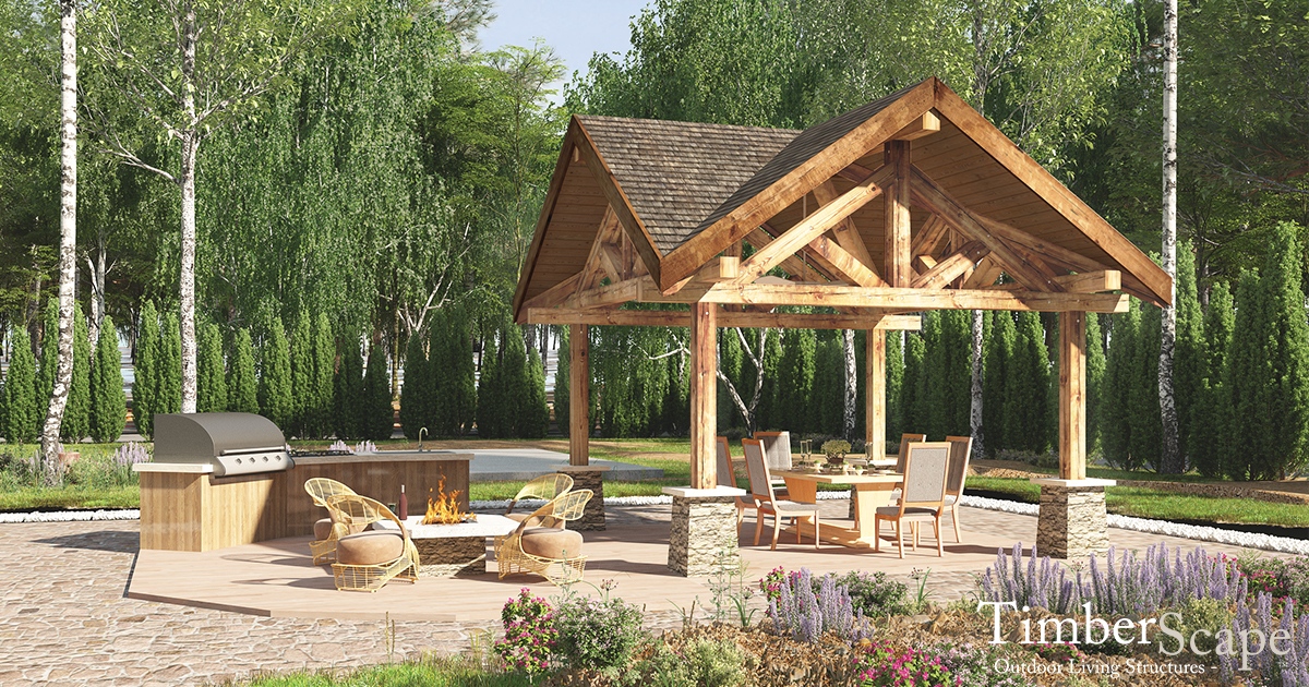 TimberScape's tweet photo. Having the perfect outdoor space is key for enjoying these ever lengthening days. See is the rustic Pocono 2 is the ideal structure for your backyard getaway at https://t.co/MddvN9GHKh.
#pavillion
#outdoorstructure
#timberframestructure
#custompavillion
#exteriordesign https://t.co/yyZRkhTEih