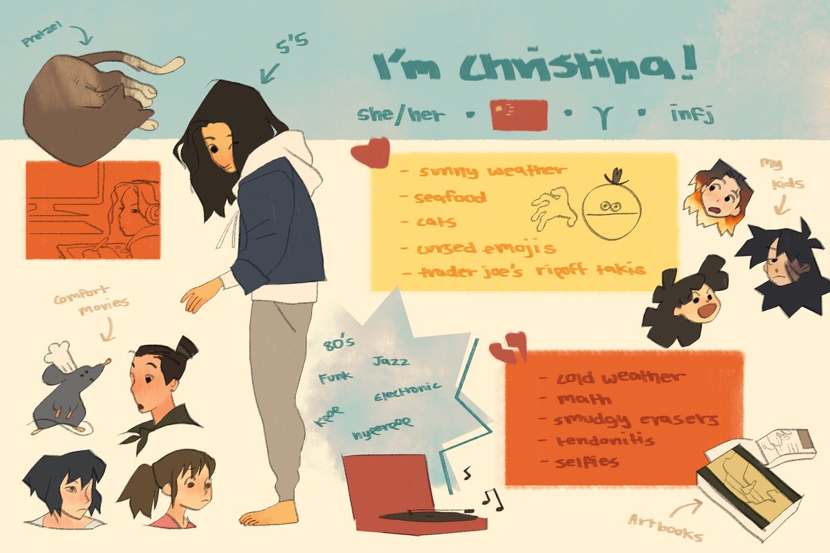 A little bit late, but I've finally done a #MeetTheArtist 
look at how awful my posture is 