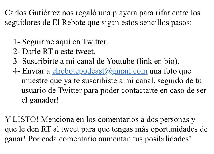 🚨 GÁNATE LA PLAYERA DE CARLOS GUTIÉRREZ!! 🚨 

Es muy fácil! 

Gracias hermano! <a href="/gutcar10/">Carlos Gutierrez</a>