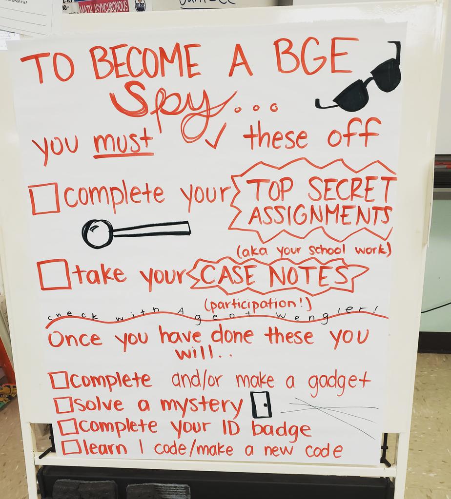 christinedubb's tweet photo. Classroom Spy edition is going down tomorrow!!! Anything to keep my students engaged and learning (and me pretending to be a secret agent), I'm all for! @BgeRoadrunners  @TeamHISD https://t.co/k3ZbPf1cB1