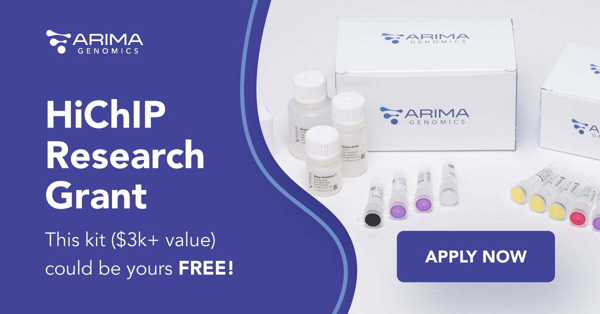 ArimaGenomics's tweet photo. Have you finished your grant application? Don’t forget -- applications close in less than two weeks. Apply today to support your lab’s pivot to HiChIP #genomic analysis with a free sample prep kit! https://t.co/380MkSHqaf

#sequencing #epigenetics #biotech https://t.co/JqaliFtlc8