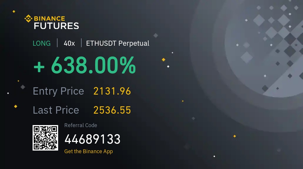 This is why fibonacci is life $ETH

Really considering closing it at my original target at $2640

Might reconsider it to ride it to 4/5k, or atleast ride 25/50% of my bag to it

Fees are killing on futures, what do you guys think?

$BTC $ETH $HTR $LTC $LINK $NEO