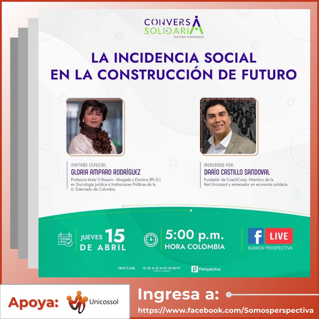 unicossol's tweet photo. 🟠 A esta hora los invitamos a conectarse con la #ConversaSolidaria, en la que se hace un repaso sobre la incidencia de la economía social en el desarrollo de las comunidades 🏞️
🔸 Participa ingresando a ⬇️
https://t.co/gmxyWKIall https://t.co/IvJmfdHWox
