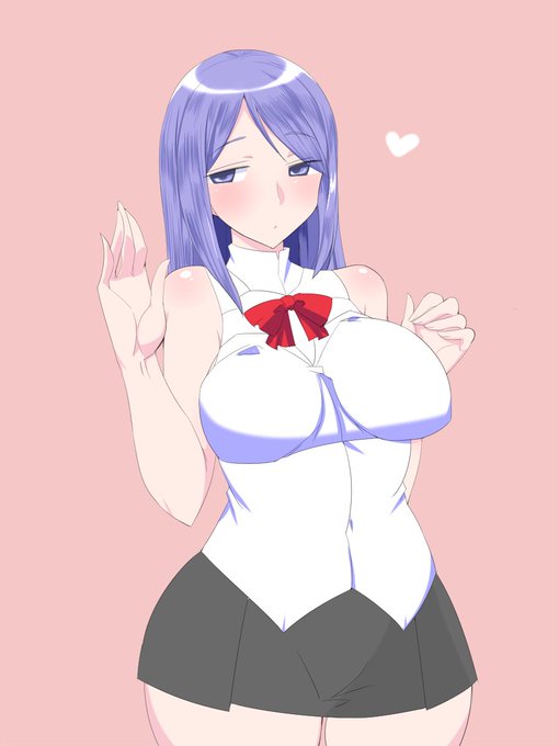 メガネなしな青髪ちゃん 