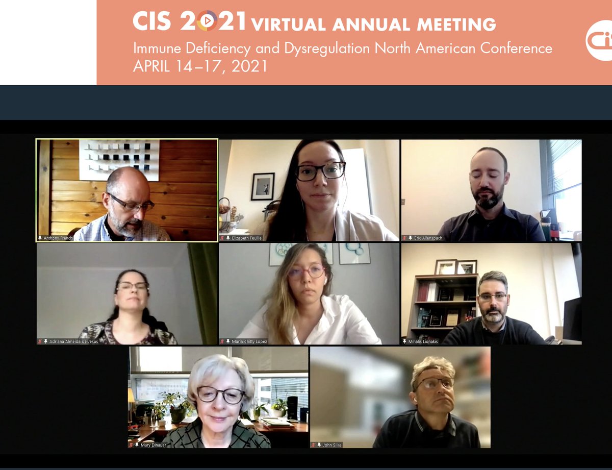 I couldn't be more proud of <a href="/MariaCLopezMD/">Maria ChittyLopez</a>. Excellent discussion on NFKB1 haploinsufficiency.   #CIS2021 <a href="/ClinImmSoc/">CIS</a>