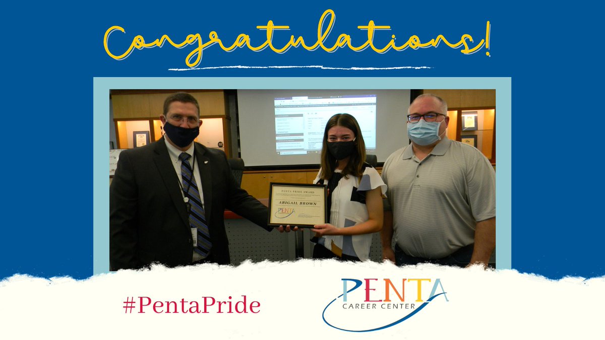 pentacareerctr's tweet photo. Abigail Brown (Otsego) from the Digital Arts &amp; Design program, Marceana Black (Maumee) &amp; Lilly Madden (Rossford) from the Criminal Justice program, &amp; Daniel Sunday (@awlshs) from the Firefighter program received a #PentaPride Award during the BOE meeting. @kosheaohs @MatthewDick2 https://t.co/3wjLKf5r2q