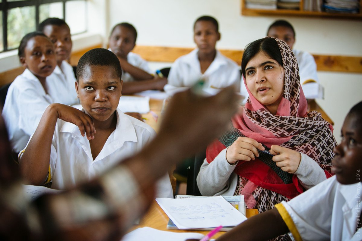 MalalaFund's tweet image. “It’s all about questioning things and learning, and learning different perspectives and different views... that’s how I see education.” — @Malala