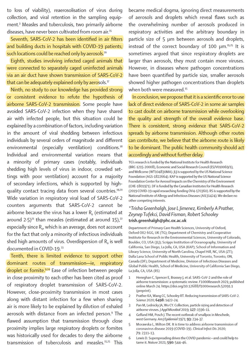 zeynep tufekci (@zeynep) on Twitter photo "Ten scientific reasons in support of airborne transmission of SARS-CoV-2." New paper in <a href="/TheLancet/">The Lancet</a>
by <a href="/trishgreenhalgh/">Trisha Greenhalgh</a>, <a href="/kprather88/">Kimberly Prather, Ph.D.</a>, @Rschooley, <a href="/jljcolorado/">Prof. Jose-Luis Jimenez</a>, @dfisman and me! We argue the case that it's not just that SARS-CoV-2 is airborne, but that it's predominantly airborne. "Ten scientific reasons in support of airborne transmission of SARS-CoV-2." New paper in <a href="/TheLancet/">The Lancet</a>
by <a href="/trishgreenhalgh/">Trisha Greenhalgh</a>, <a href="/kprather88/">Kimberly Prather, Ph.D.</a>, @Rschooley, <a href="/jljcolorado/">Prof. Jose-Luis Jimenez</a>, @dfisman and me! We argue the case that it's not just that SARS-CoV-2 is airborne, but that it's predominantly airborne.