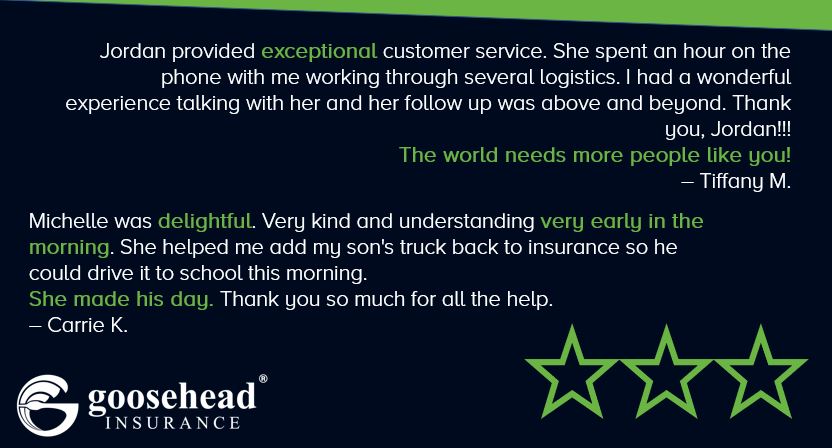 followgoosehead's tweet photo. Becoming a #Goosehead client means gaining access to a world class service experience. Our team is fully licensed, located in TX and NV. Their goal is to resolve issues on one call without having to transfer you. See why we have a 92 Net Promoter Score #comeflywithus #insurance https://t.co/q0ahVzRFJT