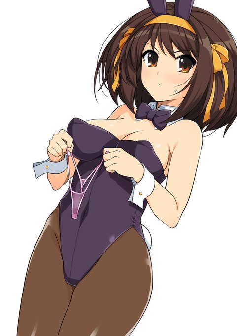 バニーハルヒさん お着換え 