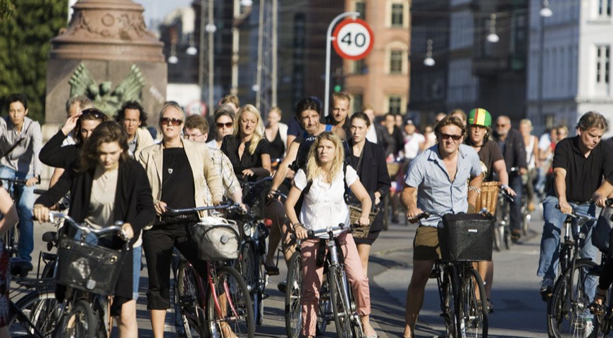 If you see a photo of folks riding in a place like Copenhagen, don't ask why more people aren't wearing helmets. Ask why it's so safe to ride there. Ask why so few people get head injuries there. Ask why your city can't be that safe. The answers have nothing to do with styrofoam.