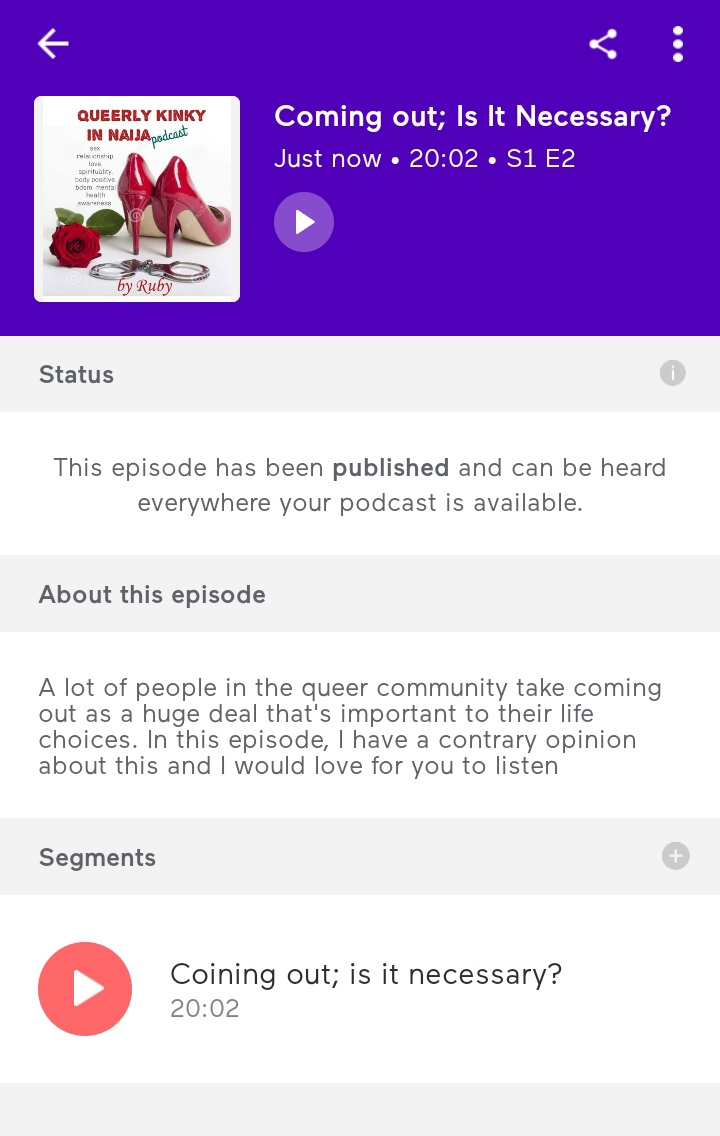 c0l0rfulvibe's tweet photo. Coming out, is it really necessary?
#queerpod #nigerianbdsm https://t.co/ZstX8W4Cqi
