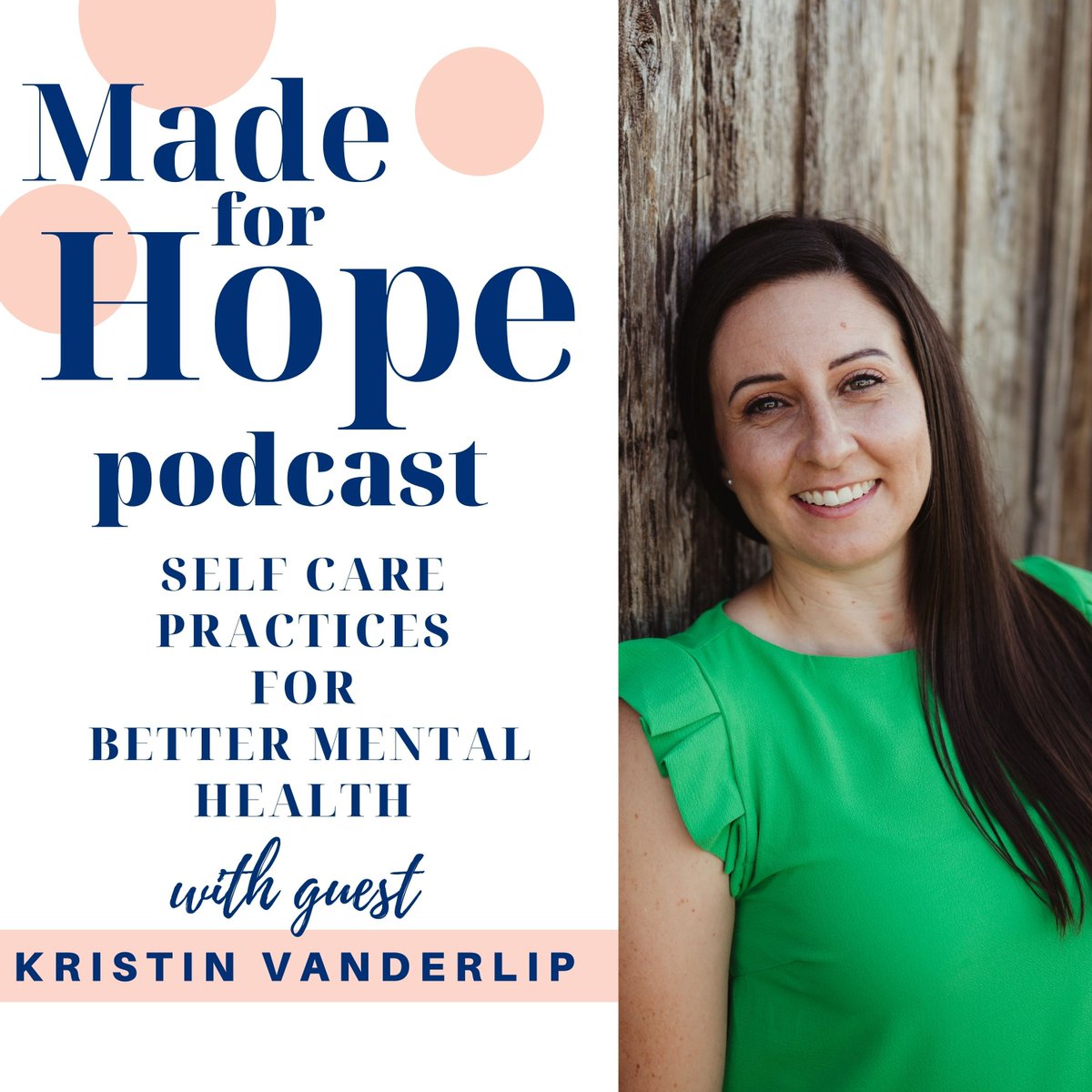 Made for Hope Podcast: Self Care Practices for Better Mental Health with Kristin Vanderlip. How can we care for our souls in the midst of difficulty? 
On this episode, we'll learn how to use tools to help us become unstuck from our negative emotions.
buff.ly/32iDitA