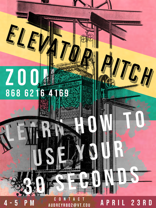 OrionScienceLLC's tweet photo. Next Friday, April 23rd, Orion will be be hosting an Elevator Pitch workshop from 4-5 PM. Having an elevator pitch rehearsed is critical when looking for job opportunities, and this is a great chance for students to practice presenting to potential employers! https://t.co/hTL3eNf2In