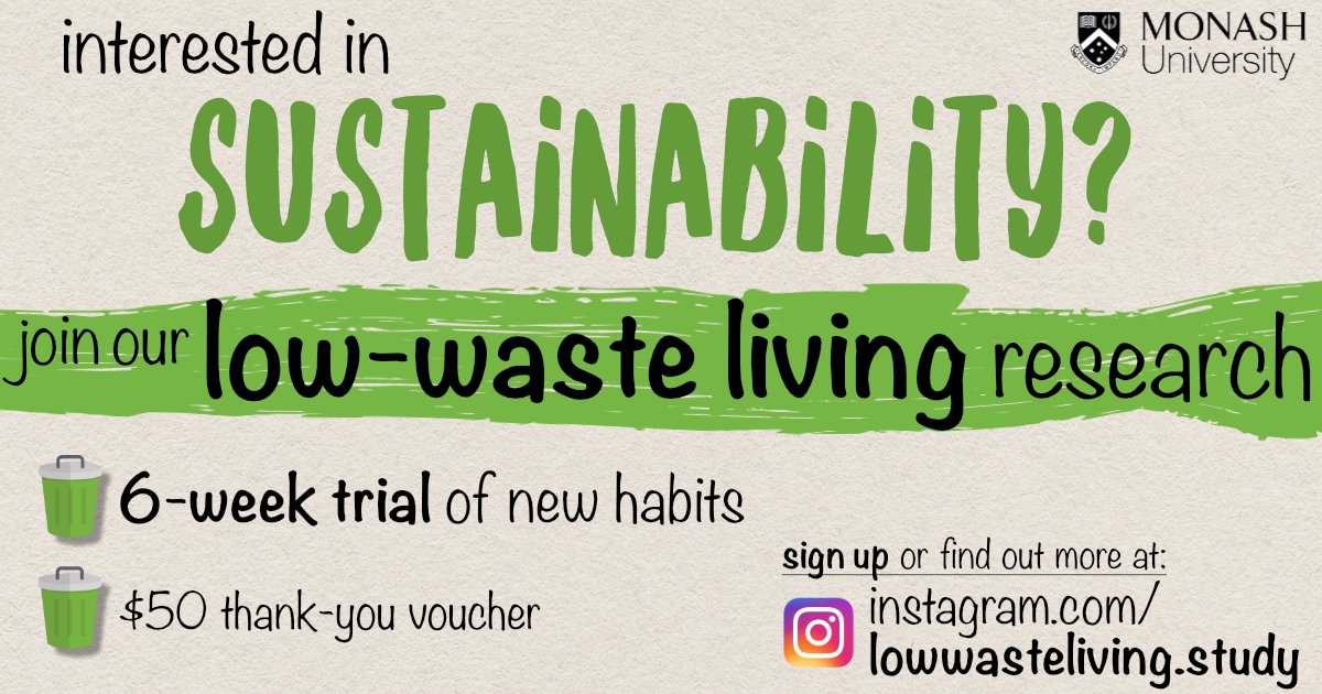 Rob Raven (@robraven) on Twitter photo Are you interested in experimenting in Low Waste Living and sharing your ideas? Join our Monash University research project with households doing a 6-week trial of a new low-waste practice you choose. To find out more see instagram.com/lowwasteliving⦠<a href="/MonashMSDI/">Monash Sustainable Development Institute</a> <a href="/Monash_Arts/">Monash Arts</a> Are you interested in experimenting in Low Waste Living and sharing your ideas? Join our Monash University research project with households doing a 6-week trial of a new low-waste practice you choose. To find out more see instagram.com/lowwasteliving⦠<a href="/MonashMSDI/">Monash Sustainable Development Institute</a> <a href="/Monash_Arts/">Monash Arts</a>