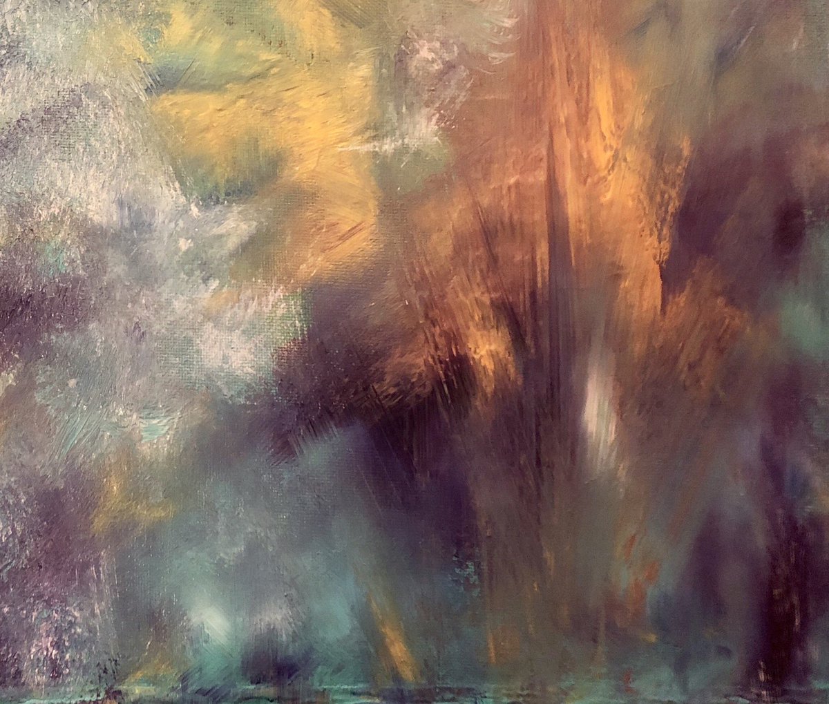 LightWander's tweet image. ... even when it is about nurturing, gentle, kind, patient energy, 
its birth also comes with bangs and whistles... 

(Acrylic on canvas #abstract )