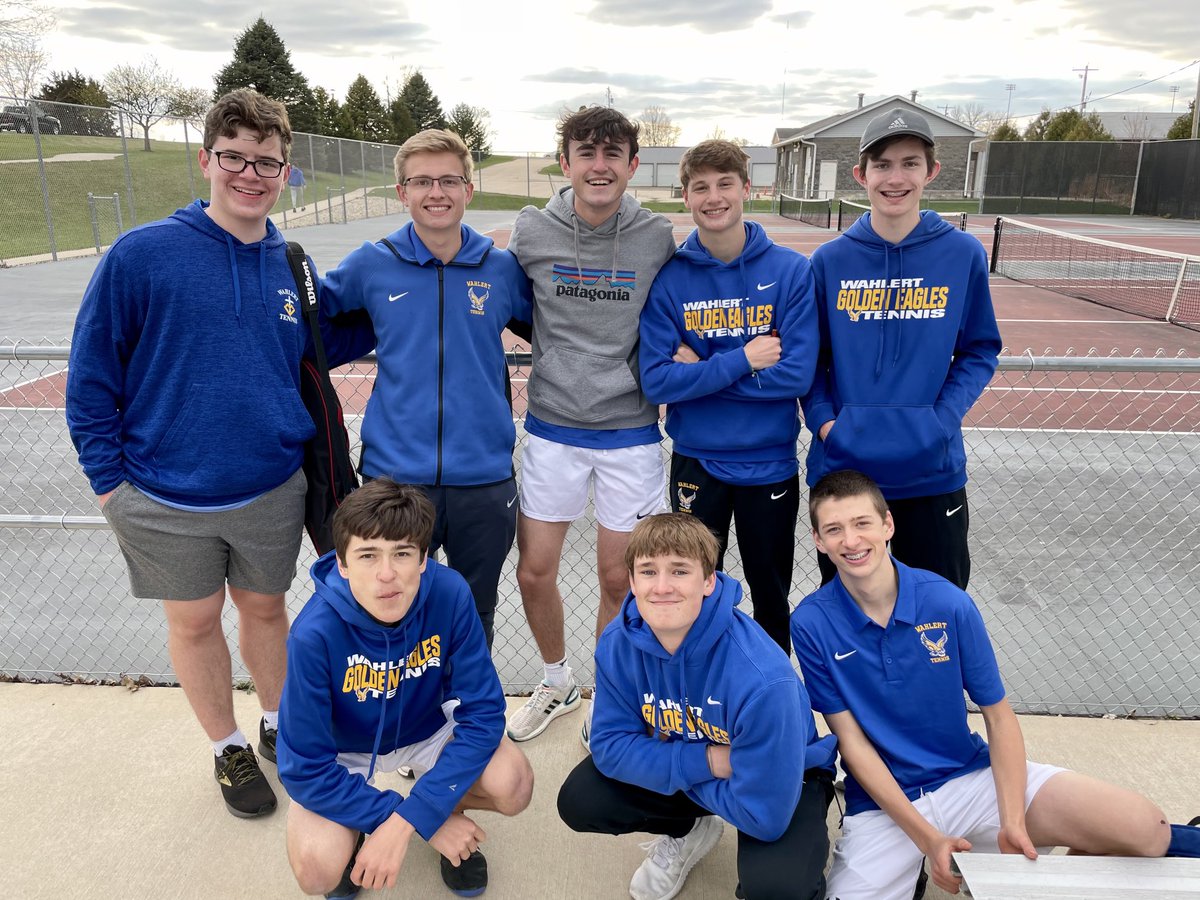 WahlertTennis's tweet photo. 9-0 Varsity win over Western Dubuque today. Congratulations to IMPACT Player Charlie Fair taking care of business in #1 singles and #1 doubles going 6-0 6-0 in both matches ⁦@WCHS_Gleaner⁩ ⁦@Charlie_Fair1⁩ https://t.co/7Lpuc22PYL