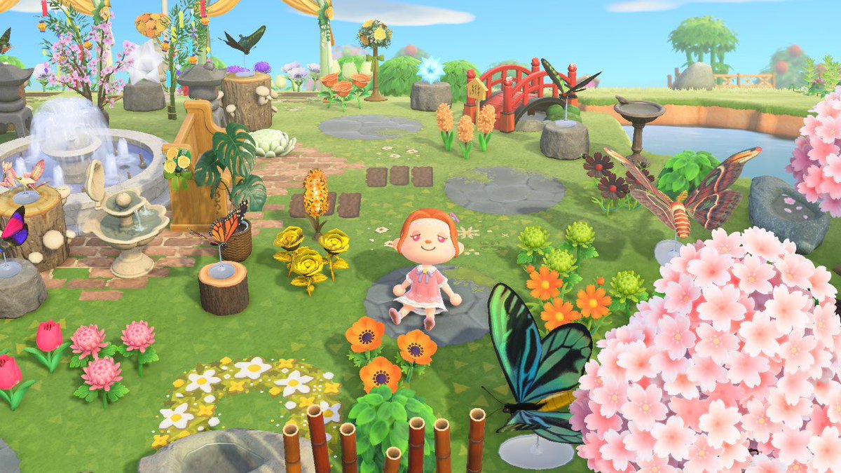 dreamy_leaph's tweet photo. hi guys i wanted to share a flower garden i made 🤗🌼🧡 #AnimalCrossingNewHorizons #AnimalCrossing #acnh #acnhgarden #flowergarden https://t.co/yGVQ0zXUov