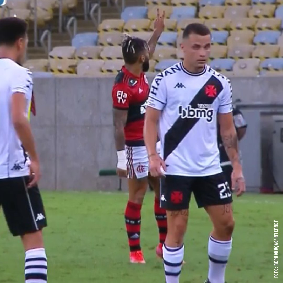 Gabigol é provocado durante clássico entre Flamengo e Vasco. Foto: Reprodução de Internet