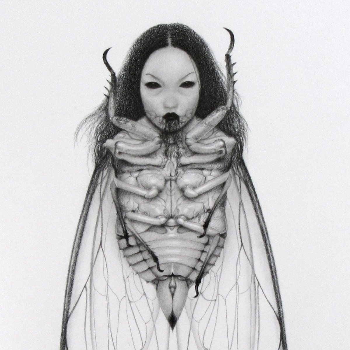 Visual_Jamie's tweet image. Graphite on Bristol paper. 8x10 inches. Part of the @wowbywow Fiends of the Dark II show. Original available here wowxwow.com/fiends-of-the-…