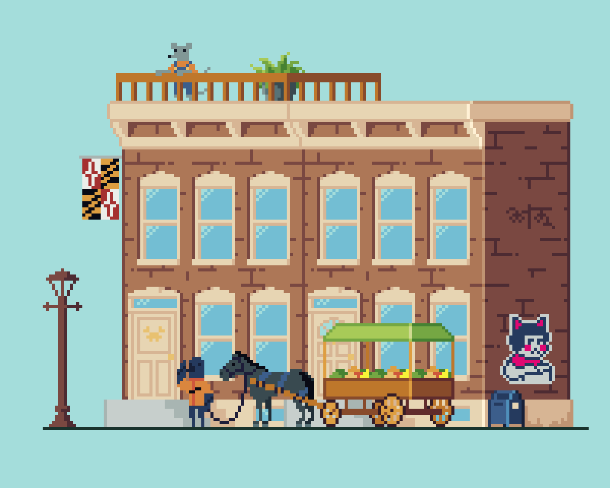 StubblesMcGee's tweet photo. did this commission for @slange13 #pixelart #ドット絵 https://t.co/2X9LvwHyY5