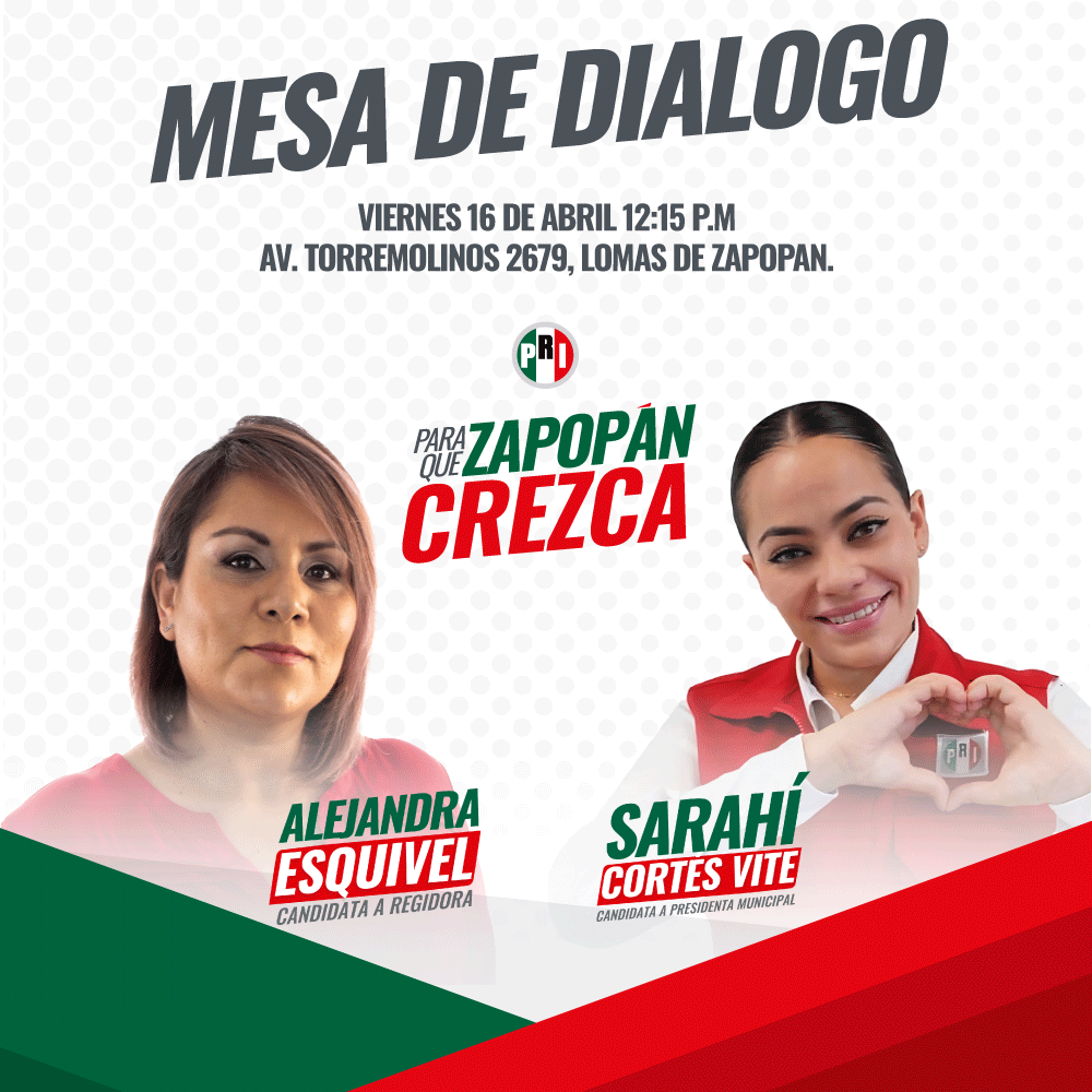 esquivelale76's tweet photo. El día de mañana estaremos llevando a cabo una mesa de diálogo junto a nuestra candidata a presidenta municipal, @SarahCorts5, para presentarle las necesidades de la zona en temas de seguridad y cuidadl de la zona forestal.

#PRImerozapopan #Zapopan #Convénceme #Retodebate https://t.co/P1Rz8HCp2P