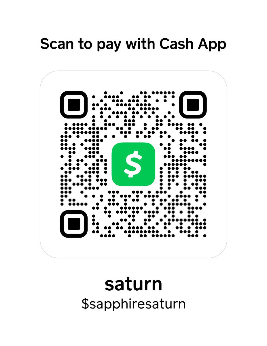 hey im a non-binary sapphic teen living in a physically and mentally abusive household that could really use some extra support to be able to get out of here, just $1 or even just a retweet would really help me out cash.app/$sapphiresaturn