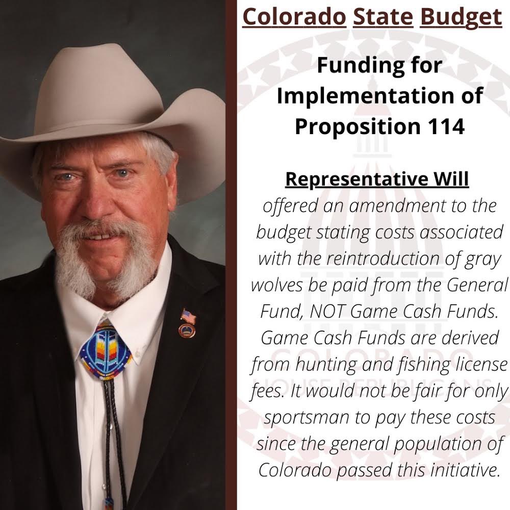 And it passed! A great win for the Colorado Sportsmen and women!
