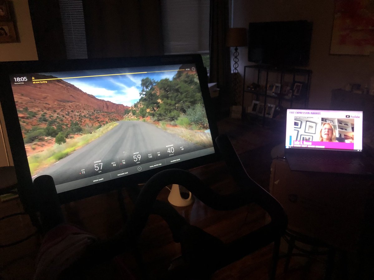 NPeckumn's tweet photo. Two things that bring me joy - @onepeloton and the First Amendment. @1stForAll honors #FreeExpression21 awardees: Founding Mothers of @NPR, General Colin Powell, @jkbjournalist, @deray, @SusanWojcicki, and Jimmy Lai. 👏🏻👏🏻👏🏻 https://t.co/wOeY26l9Z8