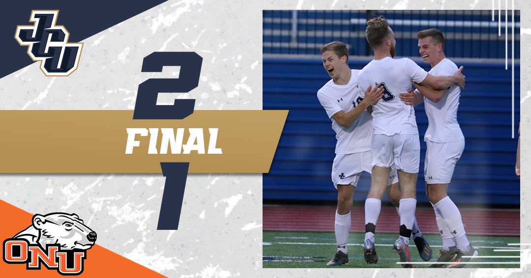 jcusports's tweet photo. MSOC: The Blue Streaks Win! They will be playing this Sunday for the OAC championship! https://t.co/xsuZpSScW0