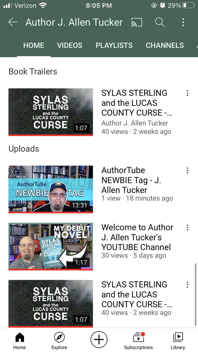 authorjallen's tweet photo. I just posted my #AuthorTube #NewbieTag #video. I’m glad I found this type of video, so I had some questions to answer about how I write and what I write. Let me know what you think.
https://t.co/DjiJlAzaVR https://t.co/cmOtWTOOai